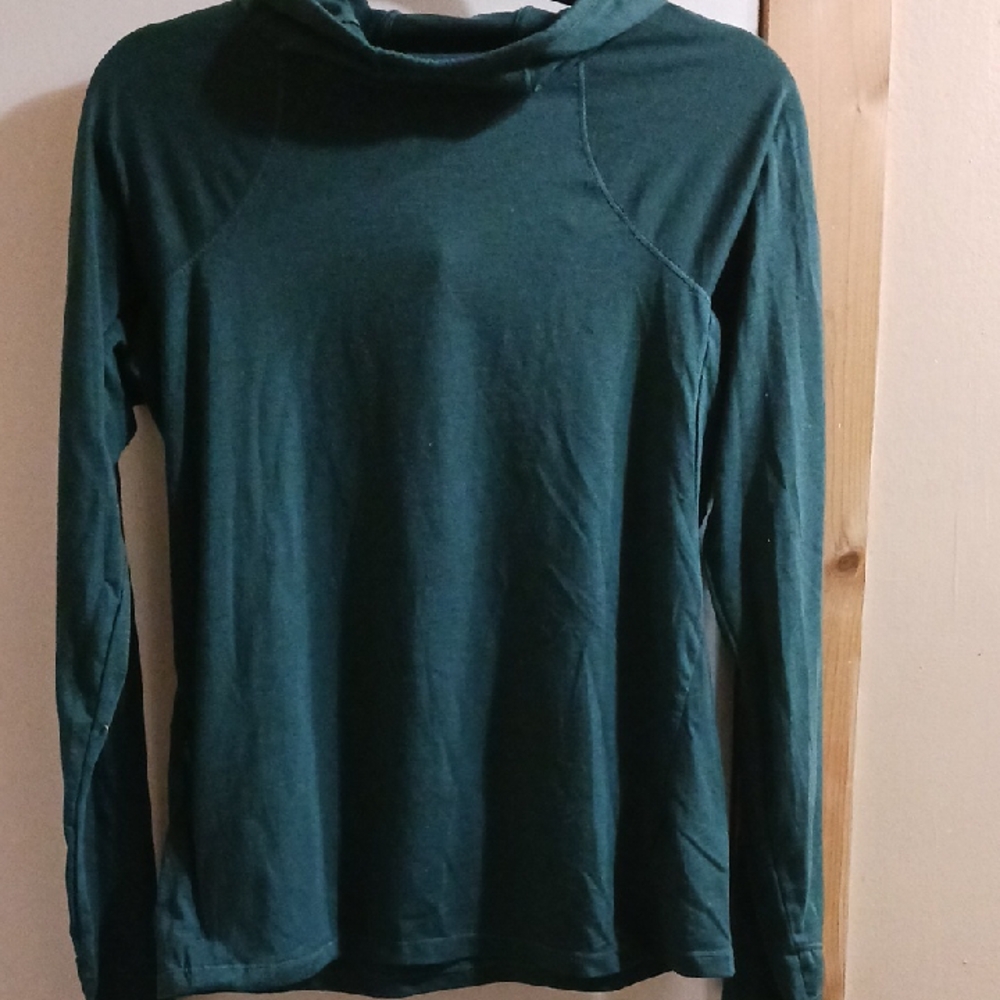 Mondetta Forest Green Hooded Performance Top